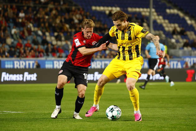 October 14, 2026, xavx, Soccer 3rd Division, SV Wehen Wiesbaden vs. Alemannia Aachen, Fabian Greilinger (SV Wehen Wiesbaden), Daniel Starodid (Alemannia Aachen), Wiesbaden
