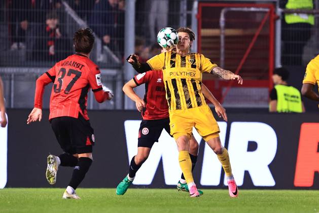 Daniel Starodid Alemannia Aachen, 09 on the Ball GER, SV Wehen Wiesbaden vs. Alemannia Aachen, Soccer, 3rd Division, Matchday 9, 2026–2027 Season, October 14, 2026 DFB regulations prohibit any use of photographs as image sequences and or quasi-video GER, SV Wehen Wiesbaden vs. Alemannia Aachen, Soccer, 3rd Division, Matchday 9, 2026–2027 Season, October 14, 2026, Wiesbaden Copyright: xEibner-Pressefoto RenexWeissx EP_RWS