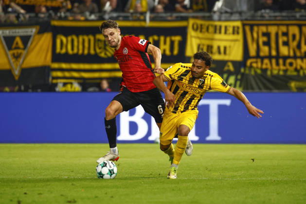 October 14, 2026, xavx, Soccer 3rd Division, SV Wehen Wiesbaden vs. Alemannia Aachen, Gino Fechner (SV Wehen Wiesbaden), Mehdi Loune (Alemannia Aachen), Wiesbaden