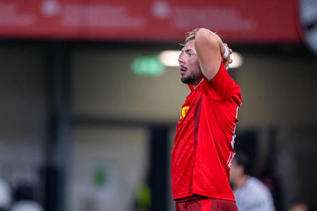 Lucas Hermes, SSV Jahn Regensburg, 27, reacts. GER, SC Verl vs. SSV Jahn Regensburg, Soccer, 3rd Division, Matchday 9, 2026–2027 Season, October 14, 2026 DFL regulations prohibit any use of photographs as image sequences and or quasi-video GER, SC Verl vs. SSV Jahn Regensburg, Soccer, 3rd League, Matchday 9, 2026–2027 season, October 14, 2026, Verl Copyright: xEibner-Pressefoto JanxRollingerx EP_JSK