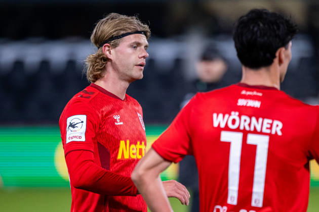 John Posselt of SSV Jahn Regensburg, 20, reacts with disappointment after the 2–2 draw. GER, SC Verl vs. SSV Jahn Regensburg, soccer, 3rd Division, Matchday 9, 2026–2027 season, October 14, 2026 DFL regulations prohibit any use of photographs as image sequences and or quasi-video GER, SC Verl vs. SSV Jahn Regensburg, soccer, 3. Liga, Matchday 9, 2026–2027 season, October 14, 2026, Verl Copyright: xEibner-Pressefoto JanxRollingerx EP_JSK