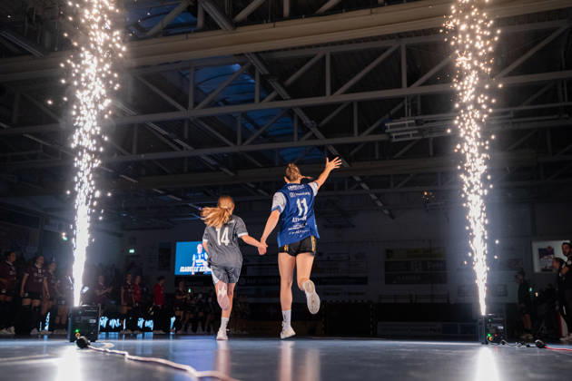 HSG Blomberg Lippe GER vs. HC Leipzig GER, Handball, Women s Handball Bundesliga 1, Matchday 6, 2026–2027 Season, Blomberg, October 14, 2026—Isabelle Axmann of HSG Blomberg Lippe, number 11, during the warm-up at the Blomberg Synflex Arena on Ulmenallee, Germany
