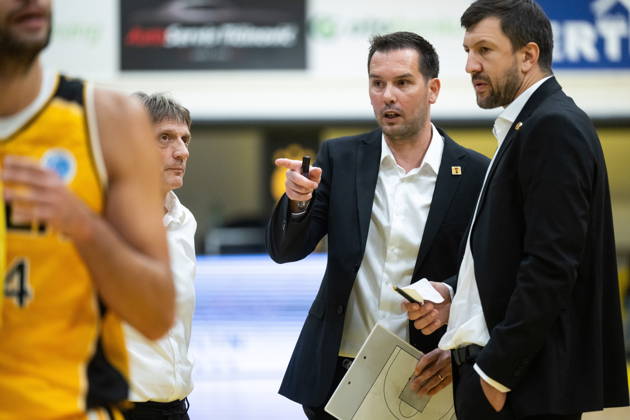 Croatia, Split, 14.10.2026. KK Split basketball hall. Basketball match FIBA ‹‹Europe Cup, KK Split - BC Trepca. In the photo: Damir Rancic, ndrija Stipanovic. Photo: Tom Dubravec CROPIX Split CROATIA Copyright: xxTomxDubravecx split_trepca11-141026