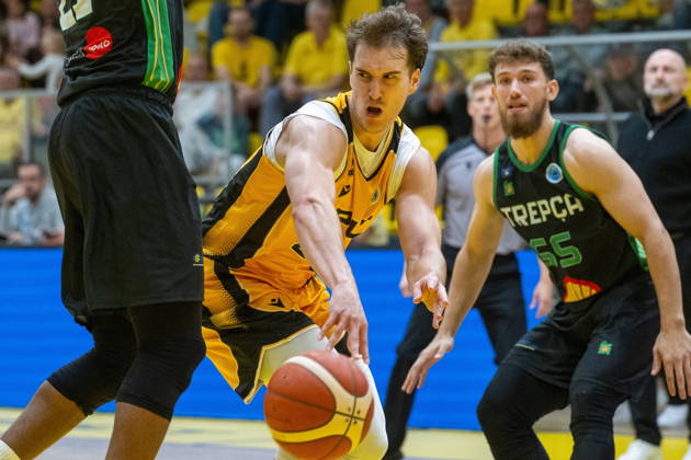 Croatia, Split, 14.10.2026. KK Split basketball hall. Basketball match FIBA ‹‹Europe Cup, KK Split - BC Trepca. In the photo: Trenton McLaughlin. Photo: Tom Dubravec CROPIX Split CROATIA Copyright: xxTomxDubravecx split_trepca36-141026