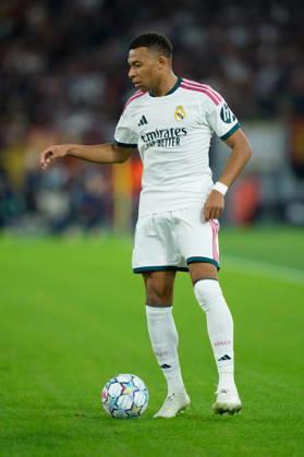 AS Roma v Real Madrid C.F. - UEFA Champions League 2026 27 League Phase MD2 Kylian Mbappe of Real Madrid CF in action during the AS Roma v Real Madrid C.F. - UEFA Champions League 2026 27 League Phase MD2 at Stadio Olimpico on October 14, 2026 in Rome, Italy Rome Stadio Olimpico Lazio Italy Copyright: xGiuseppexMaffiax 261014_UCL_Roma-RealMadrid_GM_08059