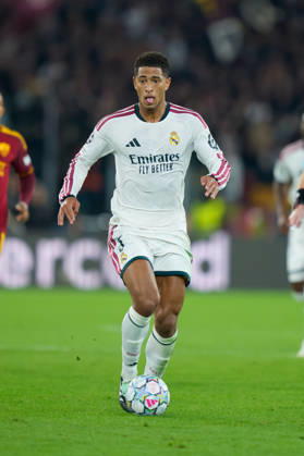 AS Roma v Real Madrid C.F. - UEFA Champions League 2026 27 League Phase MD2 Jude Bellingham of Real Madrid CF in action during the AS Roma v Real Madrid C.F. - UEFA Champions League 2026 27 League Phase MD2 at Stadio Olimpico on October 14, 2026 in Rome, Italy Rome Stadio Olimpico Lazio Italy Copyright: xGiuseppexMaffiax 261014_UCL_Roma-RealMadrid_GM_08403