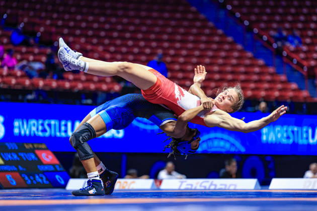 U23 World Championships, 50 kg, Women s Weight Class: Morgan Nicole Turner (USA) def. Svenja Jungo (SUI) Copyright: xAmirrezaxAliasgarix Kadir Caliskan United World Wr