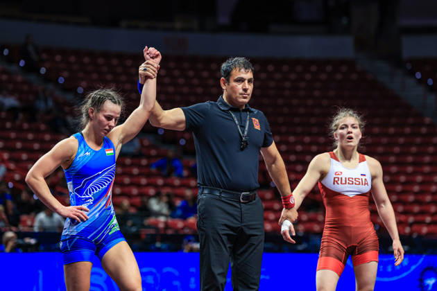U23 World Championships, 55 kg, Women s Weight Class: Gerda Terek (HUN) defeated Kira Solobchuk (RUS) Copyright: xAmirrezaxAliasgarix Kadir Caliskan United World Wr