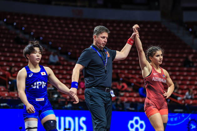 U23 World Championships, 59 kg Women s Weight Class: Hiunai Hurbanova (AZE) defeated Natsuki Yamaguchi (JPN) Copyright: xAmirrezaxAliasgarix Kadir Caliskan United World Wr
