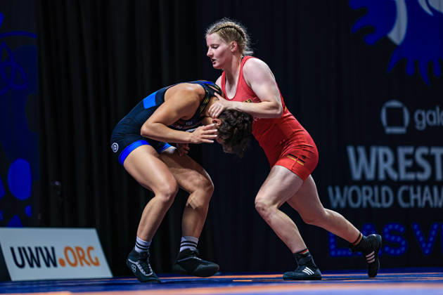 U23 World Championships, 68 kg, WW: Gilbery Josefina Garcia Franco (VEN) def. Sophia Schaefle (GER) Copyright: xAmirrezaxAliasgarix Kadir Caliskan United World Wr
