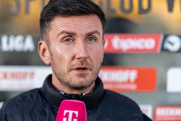 Interview with Head Coach Orest Shala on Magenta Sport GER, SC Verl vs. SSV Jahn Regensburg, Soccer, 3rd Division, Matchday 9, 2026–2027 Season, October 14, 2026 DFL regulations prohibit the use of photographs as image sequences and or quasi-video GER, SC Verl vs. SSV Jahn Regensburg, Soccer, 3rd League, Matchday 9, 2026–2027 season, October 14, 2026, Verl Copyright: xEibner-Pressefoto JanxRollingerx EP_JSK