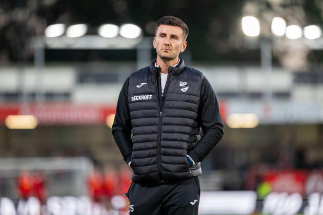 Orest Shala, Head Coach (GER), SC Verl vs. SSV Jahn Regensburg, Soccer, 3rd Division, Matchday 9, 2026–2027 Season, October 14, 2026 DFL regulations prohibit the use of photographs as image sequences and or quasi-video GER, SC Verl vs. SSV Jahn Regensburg, Soccer, 3rd Division, Matchday 9, 2026–2027 season, October 14, 2026, Verl Copyright: xEibner-Pressefoto JanxRollingerx EP_JSK
