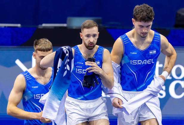 ROTTERDAM - Artem Dolgopyat of the Israeli gymnastics team during podium training at the World Championships in Ahoy Rotterdam. IRIS VAN DEN BROEK ANP xVIxANPxSportx xxANPxIVx 572514382 originalFilename: 572514382.jpg