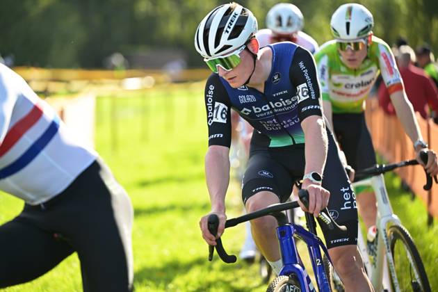 Belgium s Arthur van den Boer pictured in action during the men elite race of the Kermiscross cyclocross cycling event, on Thursday 15 October 2026, in Ardooie. DAVIDxPINTENS  x189895480x