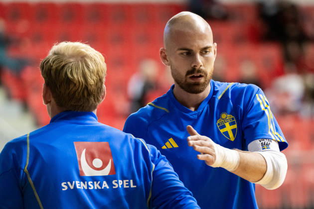 261015 Goalkeeper Viktor Sääf of Sweden ahead of the FIFA Futsal World Cup qualifying match between Hungary and Sweden on October 15, 2026 in Nyíregyháza. Photo: Bildbyran EXT BILDBYRÅN COP 18 XY0131 futsal national team Hungary Sweden national team Sweden BBENG World Cup qualifier Hungary  Copyright: BILDBYRANxEXT BB261015BB550