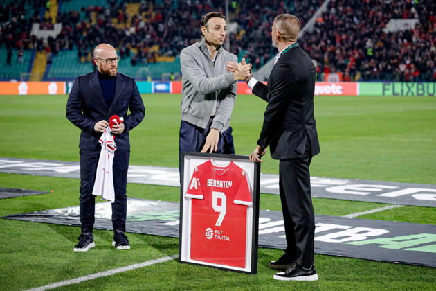 Football - UEFA Conference League - Round 1 - PFC CSKA Sofia - AS Monaco - 15.10.2026 Dimitar Berbatov during UEFA Conference League - Round 1 match between PFC CSKA Sofia and AS Monaco at Vasil Levski Stadium in Sofia, Bulgaria, on October 15th, 2026 in Sofia, Bulgaria. Bulgaria Copyright: xYulianxTodorovx