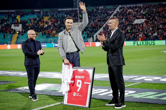 Football - UEFA Conference League - Round 1 - PFC CSKA Sofia - AS Monaco - 15.10.2026 Dimitar Berbatov during UEFA Conference League - Round 1 match between PFC CSKA Sofia and AS Monaco at Vasil Levski Stadium in Sofia, Bulgaria, on October 15th, 2026 in Sofia, Bulgaria. Bulgaria Copyright: xYulianxTodorovx