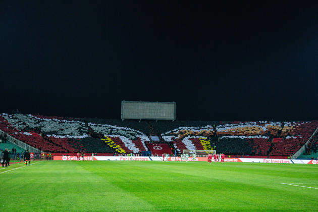 SOCCER - UEFA Conference League - CSKA vs. AS Monaco Photo by IPA ABACAPRESS.COM89724070 - CSKA fans choreography during the UEFA Conference League match between PFC CSKA and AS Monaco at Vasil Levski National Stadium in Sofia, Bulgaria, on October 15, 2026 Sofia Bulgaria  Copyright: xIPAxSport ABACAx