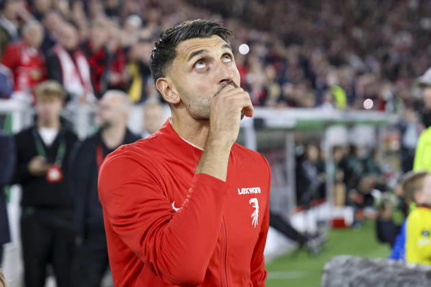 Vincenzo Grifo, SC Freiburg, 32, before kickoff, Germany, soccer, UEFA Conference League, Matchday 1, 2026–2027, SC Freiburg vs. FK Jablonec, October 15, 2026, Freiburg im Breisgau, Wolfswinkel Stadium, Germany Copyright: xGrantxHubbsx