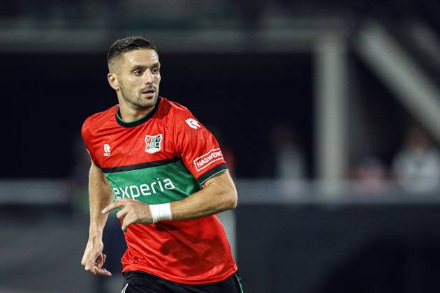 NIJMEGEN - Dušan Tadić of NEC Nijmegen during the Europa League match between NEC and PFC Levski Sofia at De Goffert on October 15, 2026 in Nijmegen, the Netherlands. BART STOUTJESDIJK ANP xVIxANPxSportx xxANPxIVx 572552673 originalFilename: 572552673