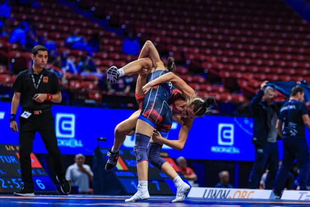 U23 World Championships, 53 kg Women s Weight Class: Sevval Cayir (TUR) def. Serena Rosa Di Benedetto (CAN) Copyright: xAmirrezaxAliasgarix Kadir Caliskan United World Wr