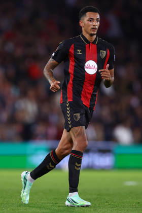 Bournemouth, England, 15th October 2026. Alvaro Rodriguez of AFC Bournemouth during the AFC Bournemouth vs Sturm Graz UEFA Europa League match at the Vitality Stadium, Bournemouth. Picture credit should read: Paul Terry Sportimage EDITORIAL USE ONLY. No use with unauthorised audio, video, data, fixture lists, club league logos or live services. Online in-match use limited to 120 images, no video emulation. No use in betting, games or single club league player publications. SPI_077_PT_Bournemouth_Sturm_Graz SPI-5072-0077