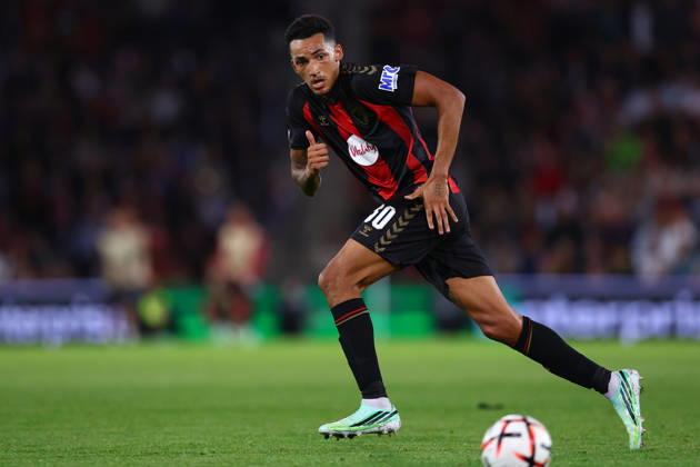 Bournemouth, England, 15th October 2026. Alvaro Rodriguez of AFC Bournemouth during the AFC Bournemouth vs Sturm Graz UEFA Europa League match at the Vitality Stadium, Bournemouth. Picture credit should read: Paul Terry Sportimage EDITORIAL USE ONLY. No use with unauthorised audio, video, data, fixture lists, club league logos or live services. Online in-match use limited to 120 images, no video emulation. No use in betting, games or single club league player publications. SPI_080_PT_Bournemouth_Sturm_Graz SPI-5072-0080