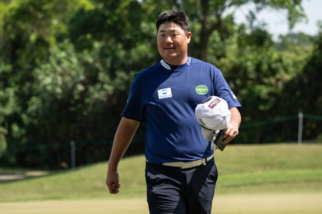 October 16, 2026, Coloane, Macao Sar, China: Sungjae IM from Korea is happy after his round of -7 par bringing him into the lead with -13par. Round 2 in the Macao Open Golf at Macau Golf & Country Club. Macau Open Golf Round 2  - ZUMAr144 20261016_zap_r144_089 Copyright: xJaynexRussellx