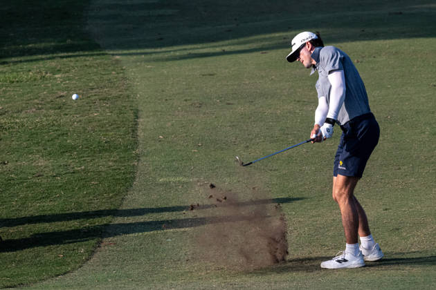 October 16, 2026, Coloane, Macao Sar, China: American, Austen TRUSLOW, finishes -10par putting him in tied 2nd place. Round 2 in the Macao Open Golf at Macau Golf & Country Club. Coloane China - ZUMAr144 20261016_zap_r144_103 Copyright: xJaynexRussellx