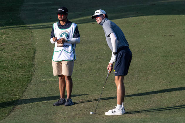October 16, 2026, Coloane, Macao Sar, China: American, Austen TRUSLOW, finishes -10par putting him in tied 2nd place. Round 2 in the Macao Open Golf at Macau Golf & Country Club. Macau Open Golf Round 2  - ZUMAr144 20261016_zap_r144_104 Copyright: xJaynexRussellx