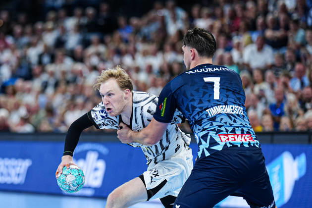 Eric Johansson, THW Kiel, 21, Robert Timmermeister, Rhein Neckar Löwen, 07 GER, THW Kiel vs. Rhein Neckar Löwen, Handball, 1st Bundesliga, Matchday 9, 2026–2027 Season, October 15, 2026, Germany, THW Kiel vs. Rhein Neckar Löwen, Handball, 1st Bundesliga, Matchday 9, 2026–2027 Season, October 15, 2026, Kiel Copyright: xEibner-Pressefoto MarcelxvonxFehrnx EP_MFN