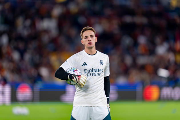 AS Roma v Real Madrid C.F. - UEFA Champions League 2026 27 League Phase MD2 Sergio Mestre of Real Madrid CF looks on during the AS Roma v Real Madrid C.F. - UEFA Champions League 2026 27 League Phase MD2 at Stadio Olimpico on October 14, 2026 in Rome, Italy Rome Stadio Olimpico Lazio Italy Copyright: xGiuseppexMaffiax 261014_UCL_Roma-RealMadrid_GM_03797
