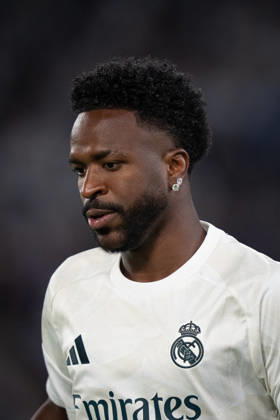 AS Roma v Real Madrid C.F. - UEFA Champions League 2026 27 League Phase MD2 Vinicius Junior of Real Madrid CF looks on during the AS Roma v Real Madrid C.F. - UEFA Champions League 2026 27 League Phase MD2 at Stadio Olimpico on October 14, 2026 in Rome, Italy Rome Stadio Olimpico Lazio Italy Copyright: xGiuseppexMaffiax 261014_UCL_Roma-RealMadrid_GM_03943