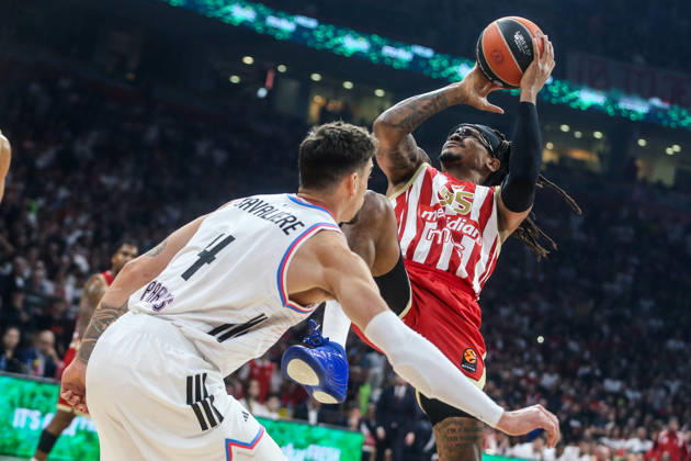 Crvena Zvezda v Paris - EuroLeague BELGRADE, SERBIA - OCTOBER 16: Chima Moneke (95) of Crvena Zvezda in action during the Basketball EuroLeague Round 6 match between Crvena Zvezda and Paris at Belgrade Arena in Belgrade, Serbia on October 16, 2026. Filip Stevanovic Anadolu Belgrade Serbia. Editorial use only. Please get in touch for any other usage.  Copyright: x2026xAnadoluxFilipxStevanovicx