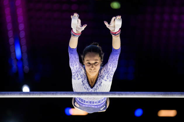October 16, 2026: Naomi Visser of the Netherlands at a women’s podium training session during Day 1 of the 2026 Artistic Gymnastics World Championships on October 16, 2026 in Rotterdam. Photo by Joel Marklund, BILDBYRÅN. Code: JM JM0858 bbeng artistic gymnastics gymnastics world championships women’s  Copyright: JOELxMARKLUND BB261016JM005