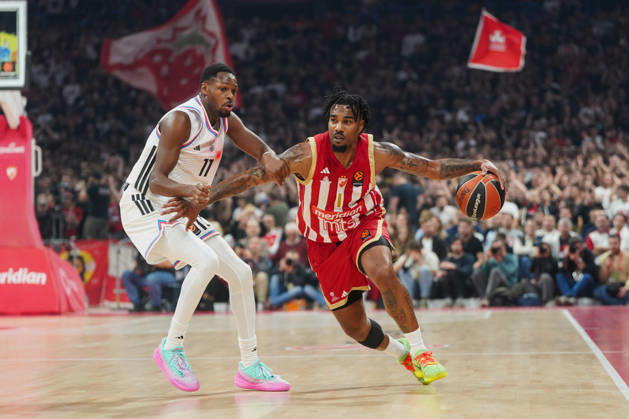 October 16, 2026, Belgrade, Central Serbia, Serbia: 20261016, Belgrade, Serbia - Crvena Zvezda Meridianbet and Paris Basketball play a EuroLeague basketball game at the Belgrade Arena. JONES CHRIS in action. Basketball 2026 27: EuroLeague: Crvena Zvezda Meridianbet 90:81 Paris Basketball  - ZUMAd223 20261016_zip_d223_035 Copyright: xMarkoxDimicx