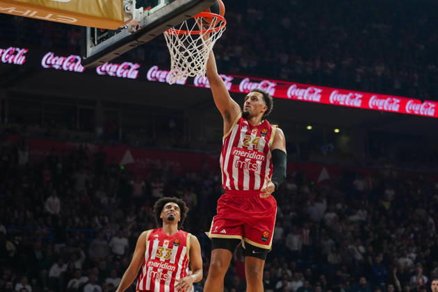 October 16, 2026, Belgrade, Central Serbia, Serbia: 20261016, Belgrade, Serbia - Crvena Zvezda Meridianbet and Paris Basketball play a EuroLeague basketball game at the Belgrade Arena. BALDWIN PATRICK in action. Basketball 2026 27: EuroLeague: Crvena Zvezda Meridianbet 90:81 Paris Basketball  - ZUMAd223 20261016_zip_d223_037 Copyright: xMarkoxDimicx