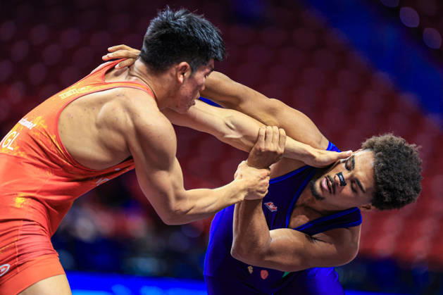U23 World Championships, 86 kg Freestyle: Batbilguun Naadambat (MGL) def. Matteo Alcidio Louis Monteiro Furtado Tresse (CPV) Copyright: xAmirrezaxAliasgarix Kadir Caliskan United World Wr
