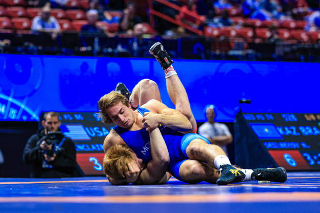 U23 World Championships, 86 kg Freestyle: Eugeniu Mihalcean (MDA) def. Aeoden James Sinclair (USA) Copyright: xAmirrezaxAliasgarix Kadir Caliskan United World Wr