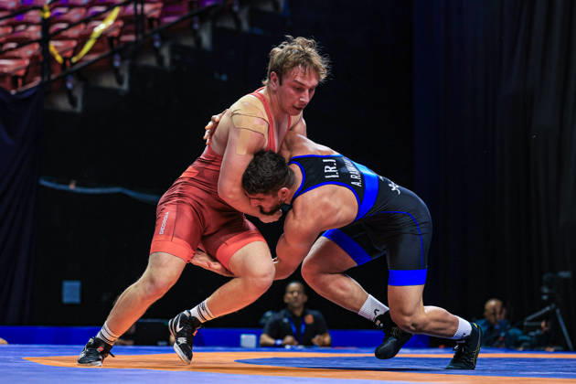 U23 World Championships, 92 kg Freestyle: Abolfazl Yaser Rahmani Firouzjaei (IRI) def. Sandro Kurashvili (GEO) Copyright: xAmirrezaxAliasgarix Kadir Caliskan United World Wr