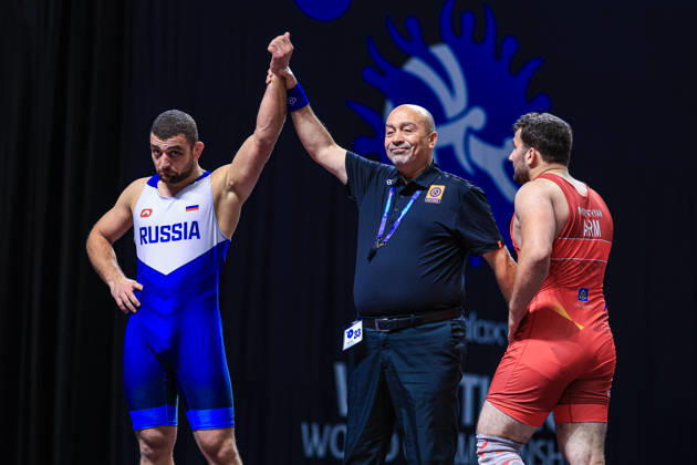 U23 World Championships, 92 kg Freestyle: Arslan Bagaev (RUS) defeated Mushegh Mkrtchyan (ARM) Copyright: xAmirrezaxAliasgarix Kadir Caliskan United World Wr