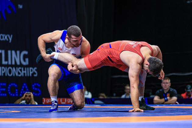 U23 World Championships, 92 kg Freestyle: Arslan Bagaev (RUS) defeated Mushegh Mkrtchyan (ARM) Copyright: xAmirrezaxAliasgarix Kadir Caliskan United World Wr