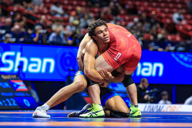 U23 World Championships, 92 kg Freestyle: Lorenzo Julian Pellot Vazquez (PUR) defeated Daisuke Masuda (JPN) Copyright: xAmirrezaxAliasgarix Kadir Caliskan United World Wr
