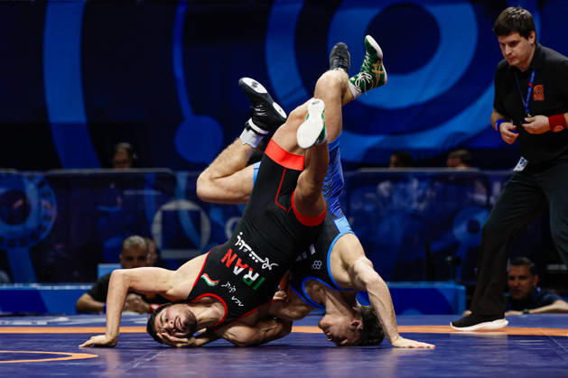 U23 World Championships, 74 kg Freestyle: Jayden James (USA) defeated Ali Manouchehr Karampour (IRI) Copyright: xKadirxCaliskanx Kadir Caliskan United World Wr