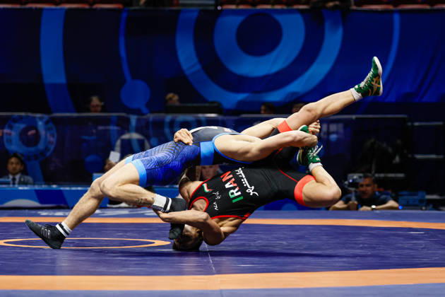 U23 World Championships, 74 kg Freestyle: Jayden James (USA) defeated Ali Manouchehr Karampour (IRI) Copyright: xKadirxCaliskanx Kadir Caliskan United World Wr