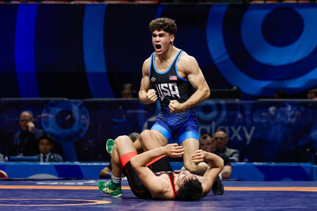 U23 World Championships, 74 kg Freestyle: Jayden James (USA) defeated Ali Manouchehr Karampour (IRI) Copyright: xKadirxCaliskanx Kadir Caliskan United World Wr