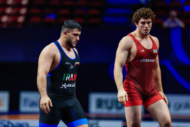 U23 World Championships, 125 kg Freestyle: Abolfazl Mohammad Mohammad Nezhad (IRI) def. Khetag Karsanov (AZE) Copyright: xKadirxCaliskanx Kadir Caliskan United World Wr