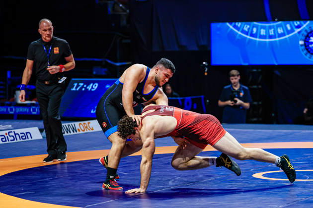 U23 World Championships, 125 kg Freestyle: Abolfazl Mohammad Mohammad Nezhad (IRI) def. Khetag Karsanov (AZE) Copyright: xKadirxCaliskanx Kadir Caliskan United World Wr