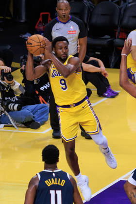 October 16, 2026, Los Angeles, California, USA: Bronny James 9 of the Los Angeles Lakers looks to pass during a preseason NBA, Basketball Herren, USA game against the Denver Nuggets on Friday October 16, 2026 at Crypto.com Arena in Los Angeles, California. Lakers lose to Nuggets, 106-121. JAVIER ROJAS PI Lakers Vs. Nuggets - Preseason  - ZUMAp124 20261016_zaa_p124_064 Copyright: xJavierxRojasx