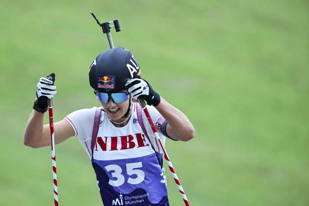 BIATHLON - Loop One Opening Festival MUNICH,GERMANY,17.OCT.26 - BIATHLON - Loop One Opening Festival. Image shows Anna Gandler (AUT).  GEPAxpictures xThomasxBachun